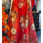 Georgette Top &amp; Organza Skirt Elegance Set